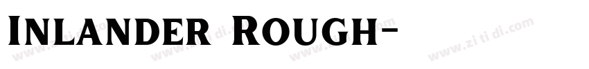 Inlander Rough字体转换